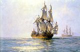 Famous Charles Paintings - The Royal Charles on Sunlit Waters